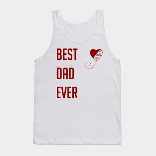 Best Dad Ever I Love You Dad Gift Red Tank Top